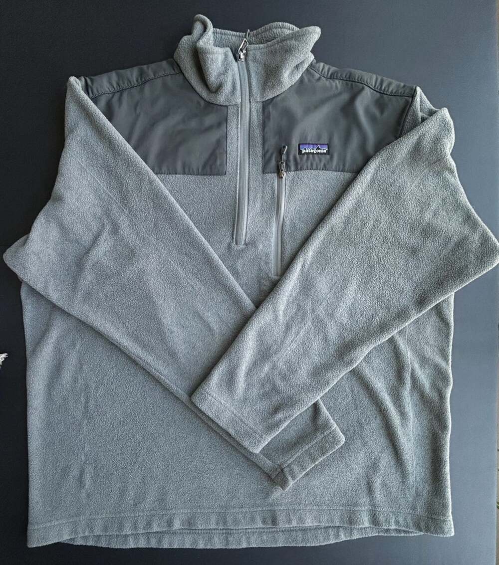 Patagonia Finmark 1/4-Zip Fleece Pullover Gray Jacket